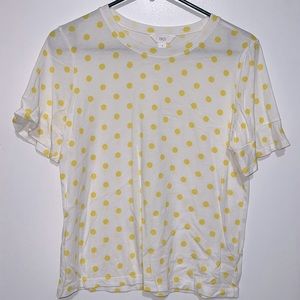 1901 White & Yellow Polka Dot Shirt